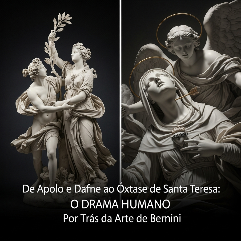 Bernini: Do Drama Mitológico ao Êxtase Divino - Uma Análise Profunda da Emoção na Escultura Barroca