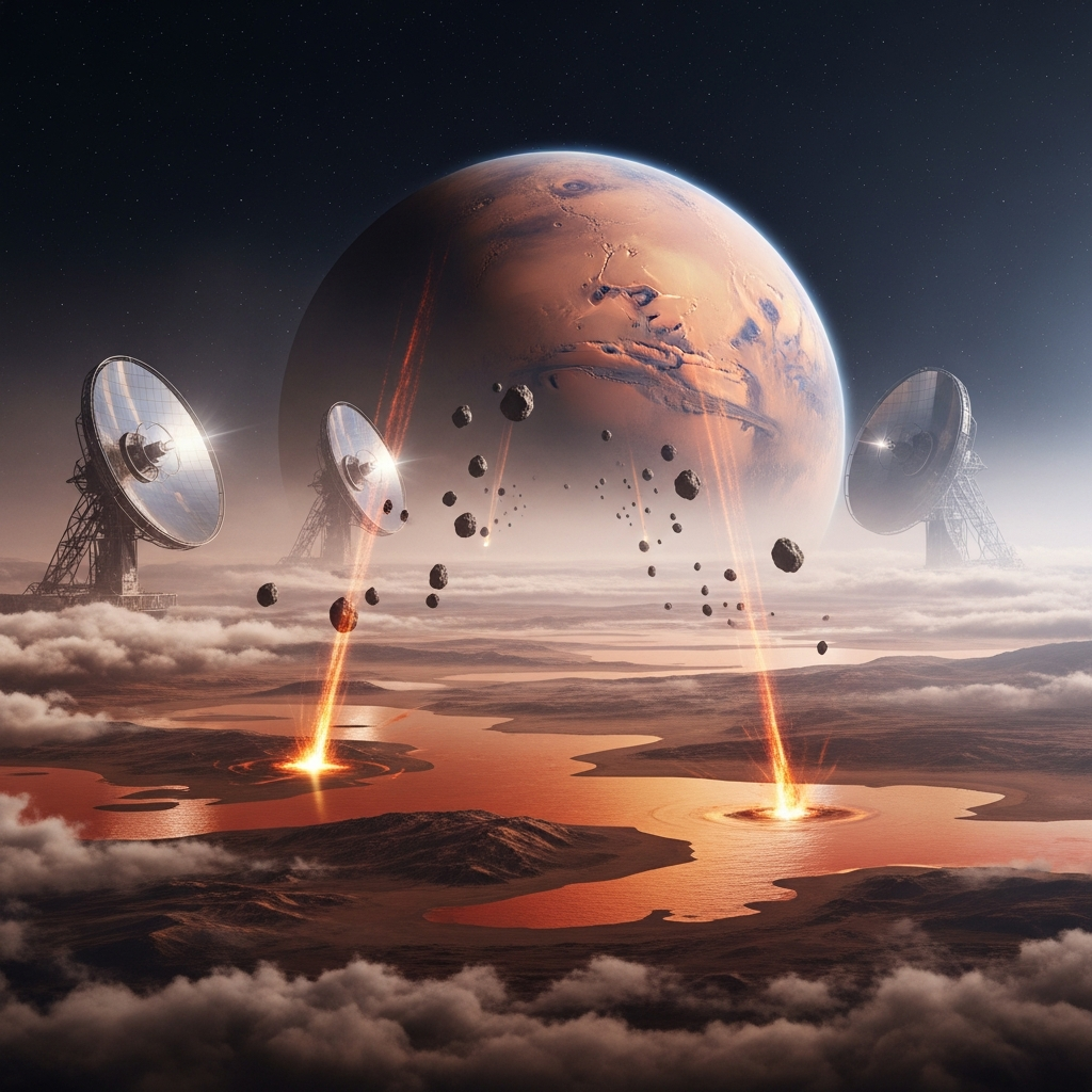 Chocante! O Plano Bizarro de Última Hora Para Aquecer Marte e Criar Oceanos Vermelhos em Tempo Recorde