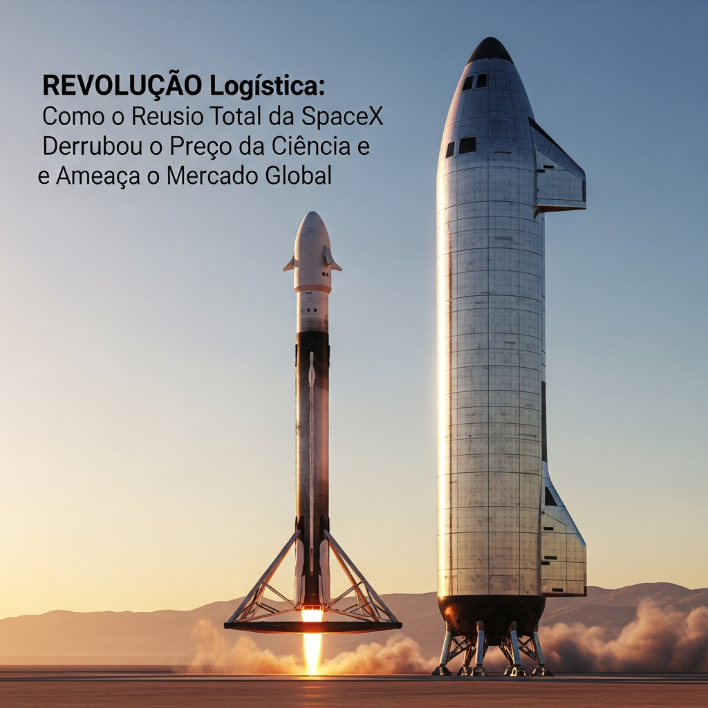 REVOLUÇÃO Logística: Como o Reuso Total da SpaceX Derrubou o Preço da Ciência e Ameaça o Mercado Global