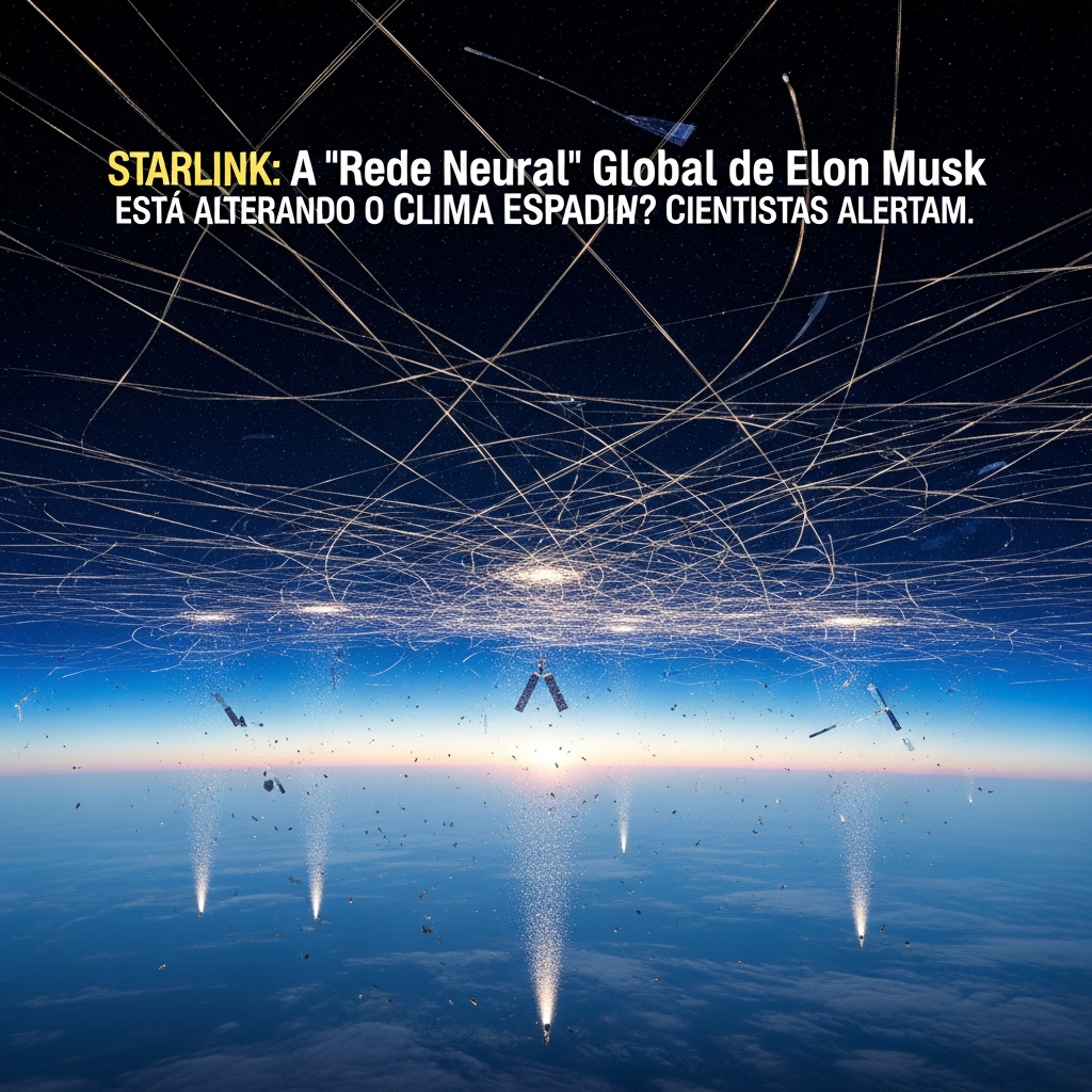 Starlink: A 'Rede Neural' Global de Elon Musk Está Alterando o Clima Espacial? Cientistas Alertam