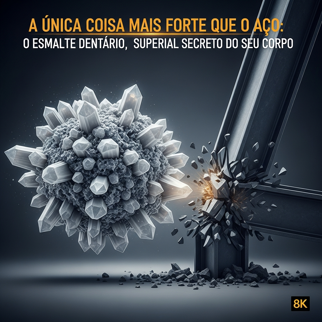 A Única Coisa Mais Forte Que O Aço: Desvende o Esmalte Dentário, o Super Material Secreto do Seu Corpo