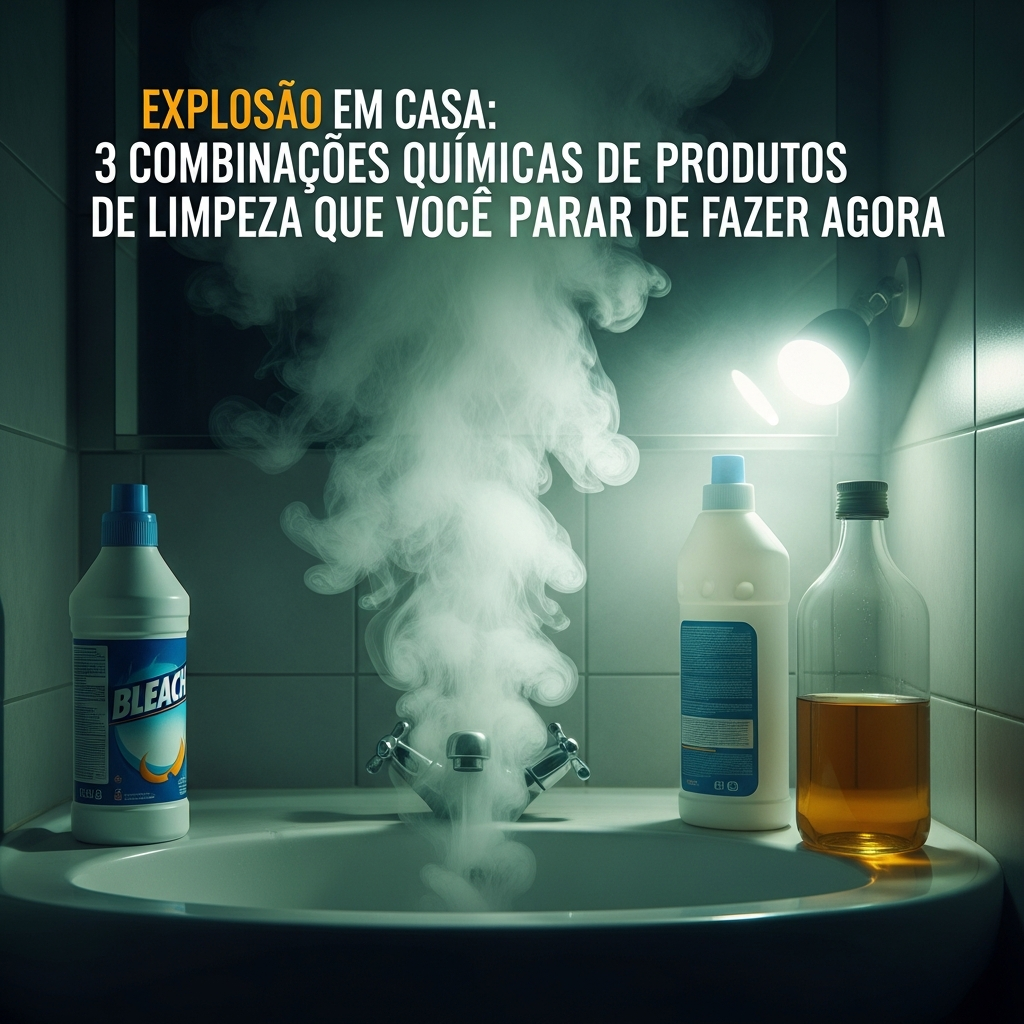Explosão em Casa: 3 Combinações Químicas de Limpeza Que Você DEVE Parar de Fazer Agora