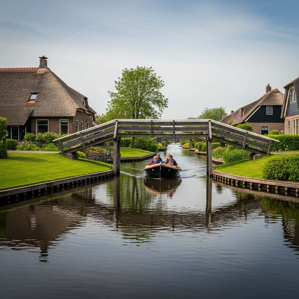 Giethoorn: A Fascinante "Veneza do Norte" Holandesa Onde o Carteiro Navega