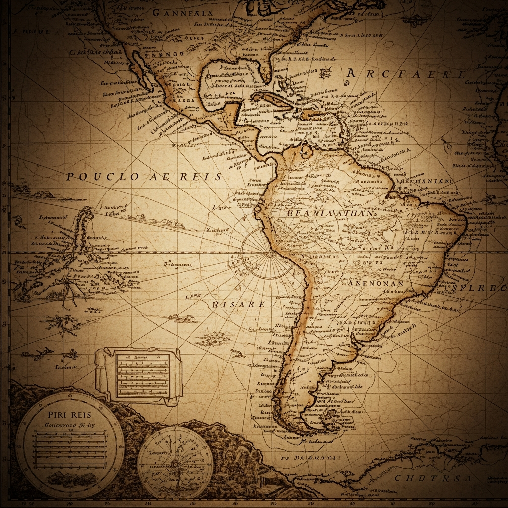 O Mapa de Piri Reis: A Prova Chocante de que Antigos Marinheiros Mapearam a Antártida Sem Gelo?