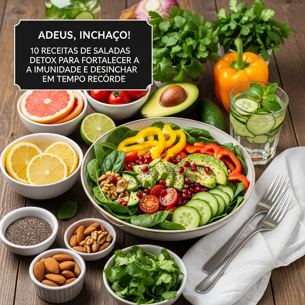 Adeus, Inchaço! 10 Saladas Detox: Imunidade e Desinchaço em Tempo Recorde | GuiaZap