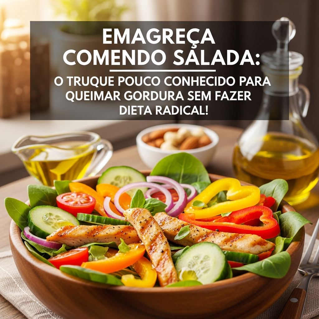 Emagreça Comendo Salada: O Truque Pouco Conhecido para Queimar Gordura Sem Dieta Radical!