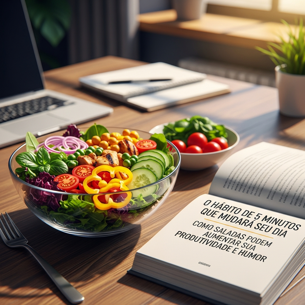 O Hábito de 5 Minutos que Revoluciona Seu Dia: Saladas para Produtividade e Humor