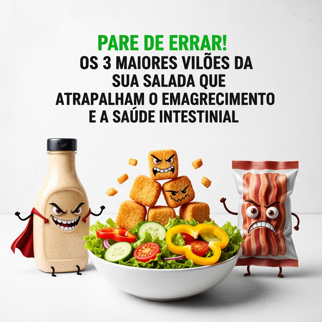 Pare de Errar! Os 3 Maiores Vilões da Sua Salada que Atrapalham Emagrecimento e Saúde Intestinal – GuiaZap
