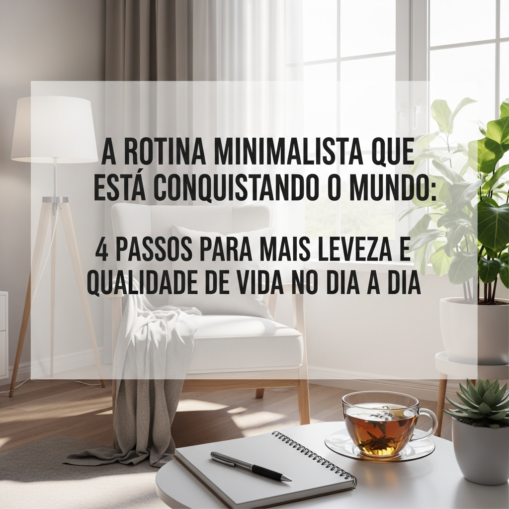 Rotina Minimalista: 4 Passos Para Mais Leveza e Qualidade de Vida