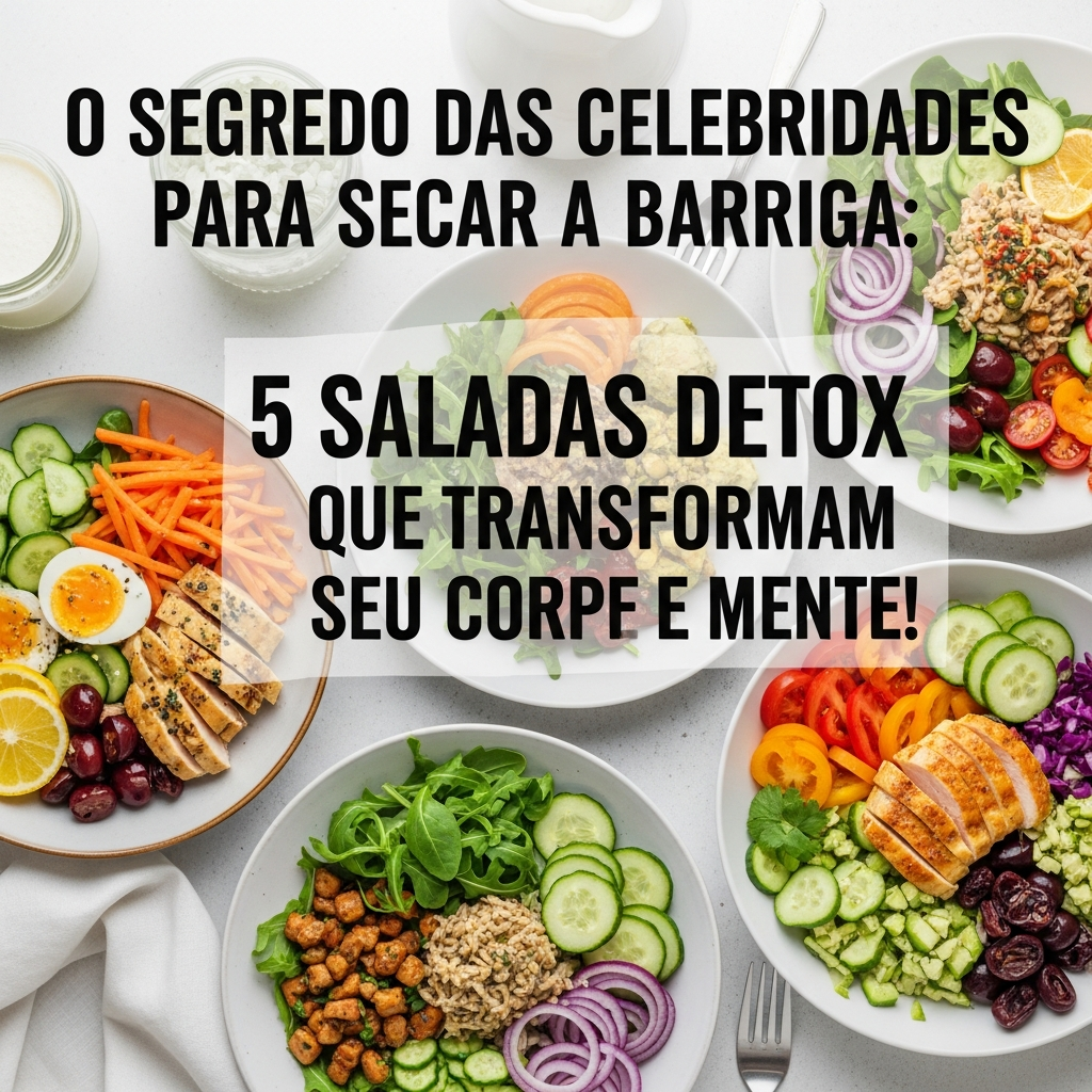 O Segredo das Celebridades para Secar a Barriga: 5 Saladas Detox que Transformam Corpo e Mente | GuiaZap