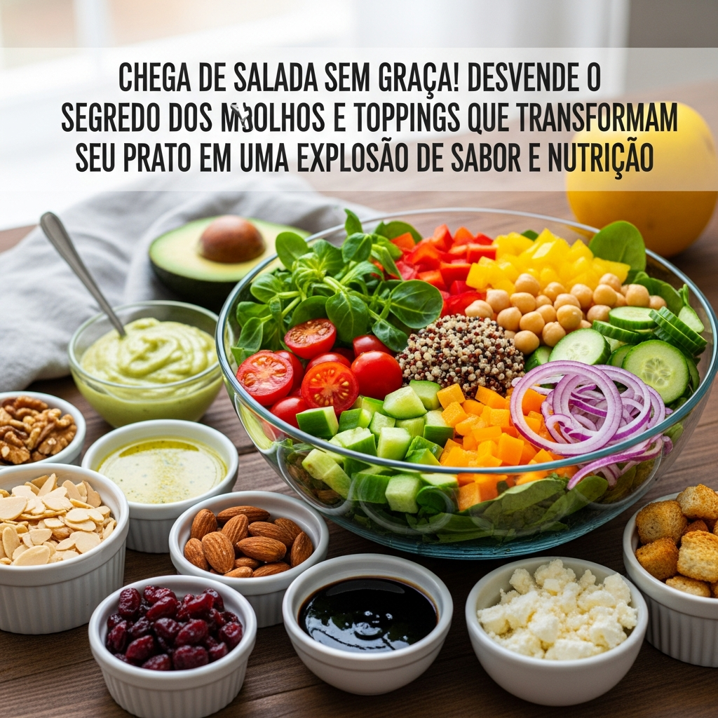 Chega de Salada Sem Graça! Segredos dos Molhos e Toppings para Explosão de Sabor e Nutrição – GuiaZap