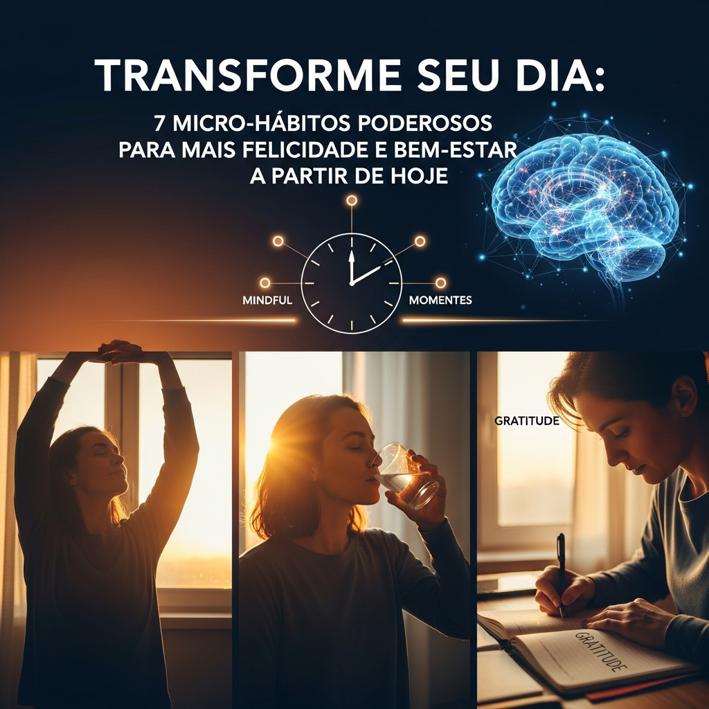 Transforme Seu Dia: 7 Micro-Hábitos Poderosos Para Mais Felicidade e Bem-Estar a Partir de Hoje | GuiaZap