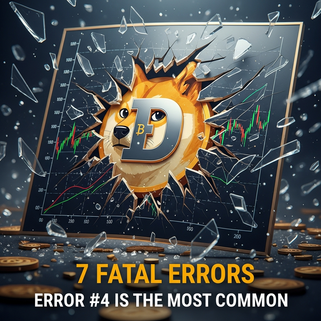 Dogecoin: 7 Erros Fatais que Destroem Seu Patrimônio (O Erro #4 é o Mais Comum)