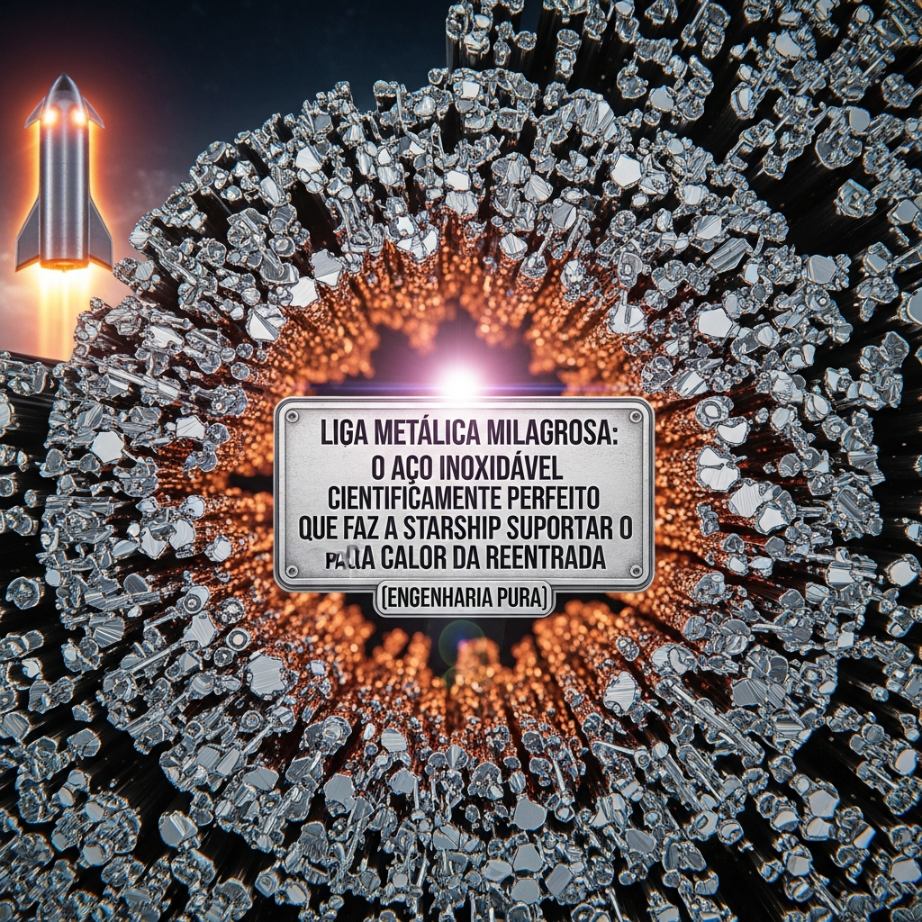 Liga Metálica Milagrosa: Aço Inoxidável Cientificamente Perfeito que Faz a Starship Suportar o Calor da Reentrada