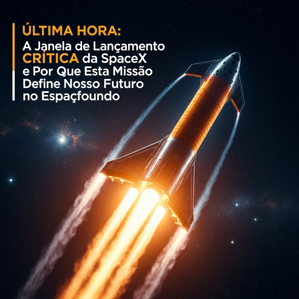 ÚLTIMA HORA: A Janela de Lançamento CRÍTICA da SpaceX e Por Que Esta Missão Define Nosso Futuro no Espaço Profundo
