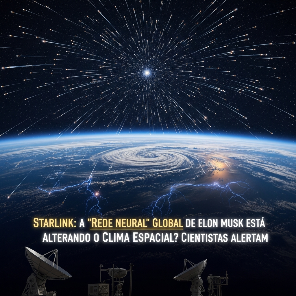 Starlink: A 'Rede Neural' de Musk e a Alteração do Clima Espacial - Alerta Científico