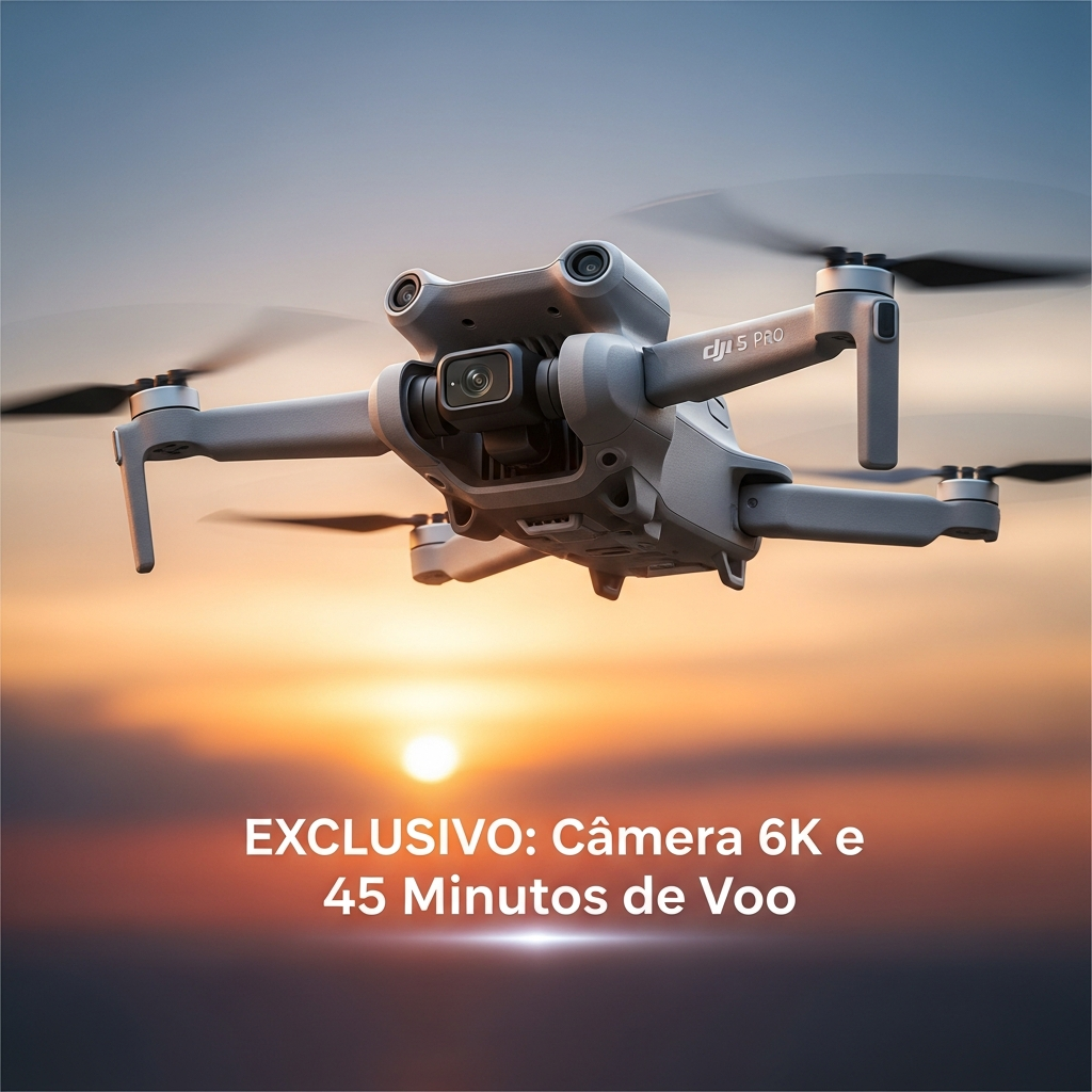 EXCLUSIVO: DJI Mini 5 Pro Surge com Câmera 6K e Autonomia Recorde – Vale a Pena o Upgrade?