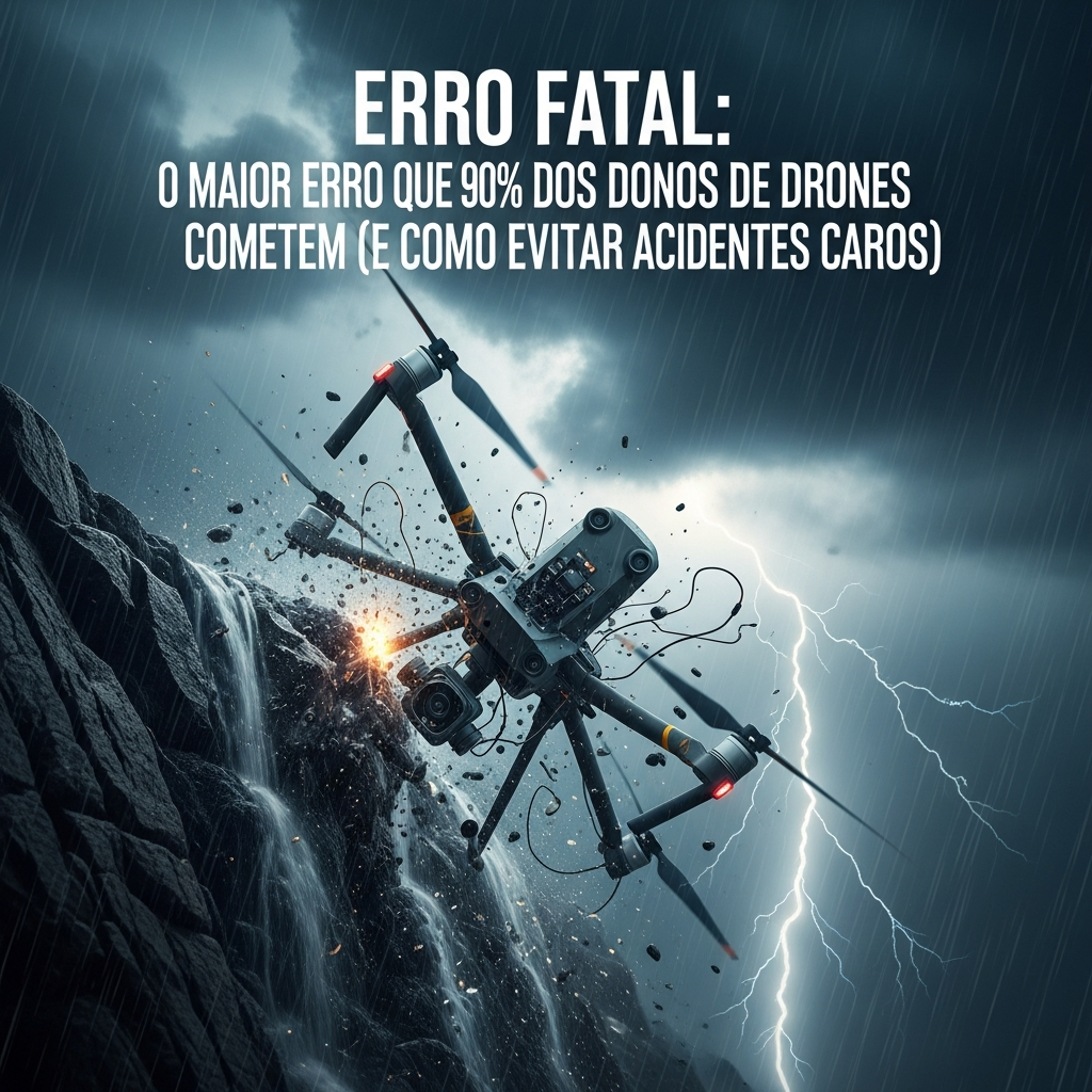Erro Fatal: O Maior Erro que 90% dos Donos de Drones Cometem (E Como Evitar Acidentes Caros)