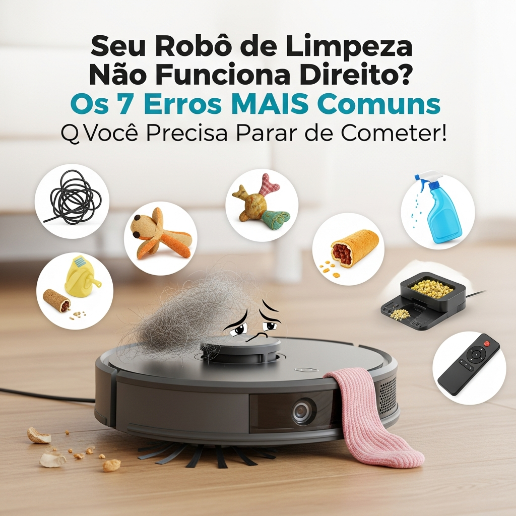 Manutenção Inadequada: O Calcanhar de Aquiles do seu Robô (Escovas, Filtros e Sensores)