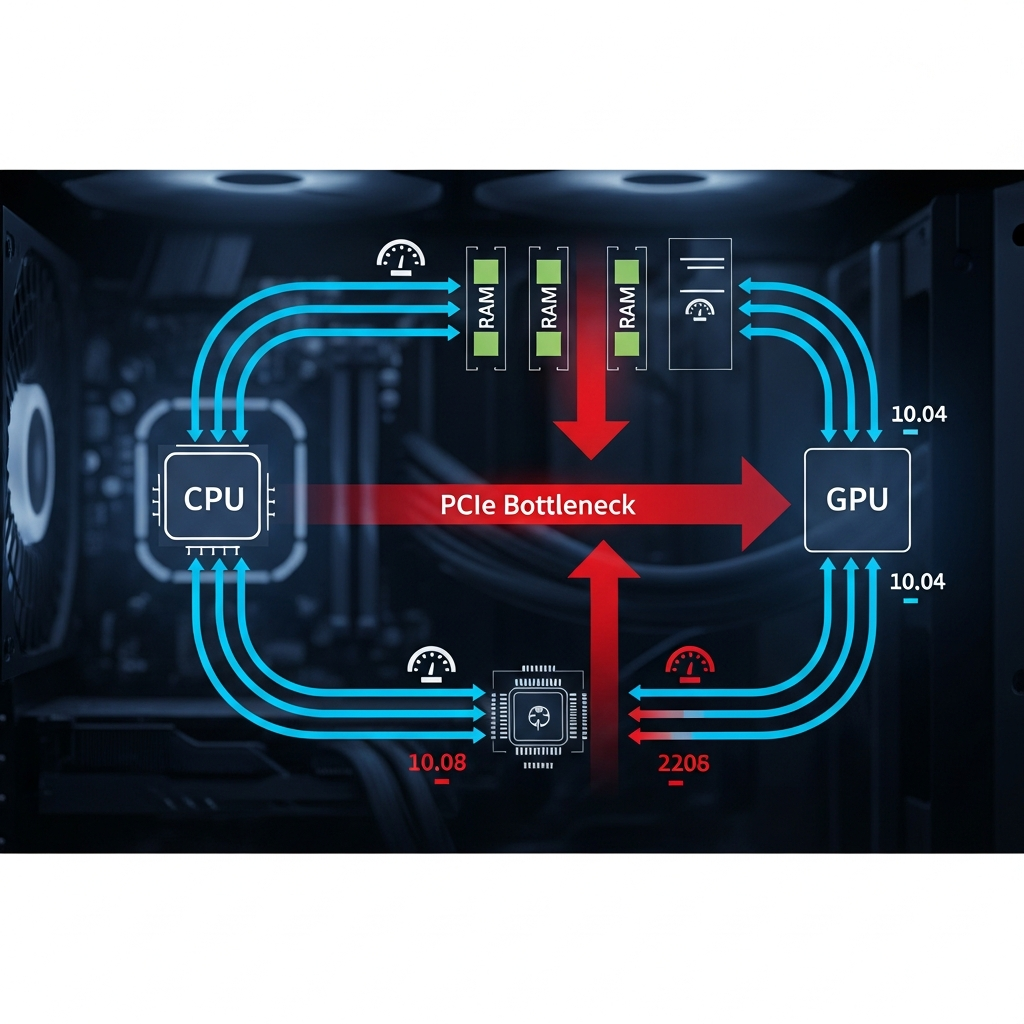 O Detalhe Crucial: PCI Express (PCIe) e a Largura de Banda