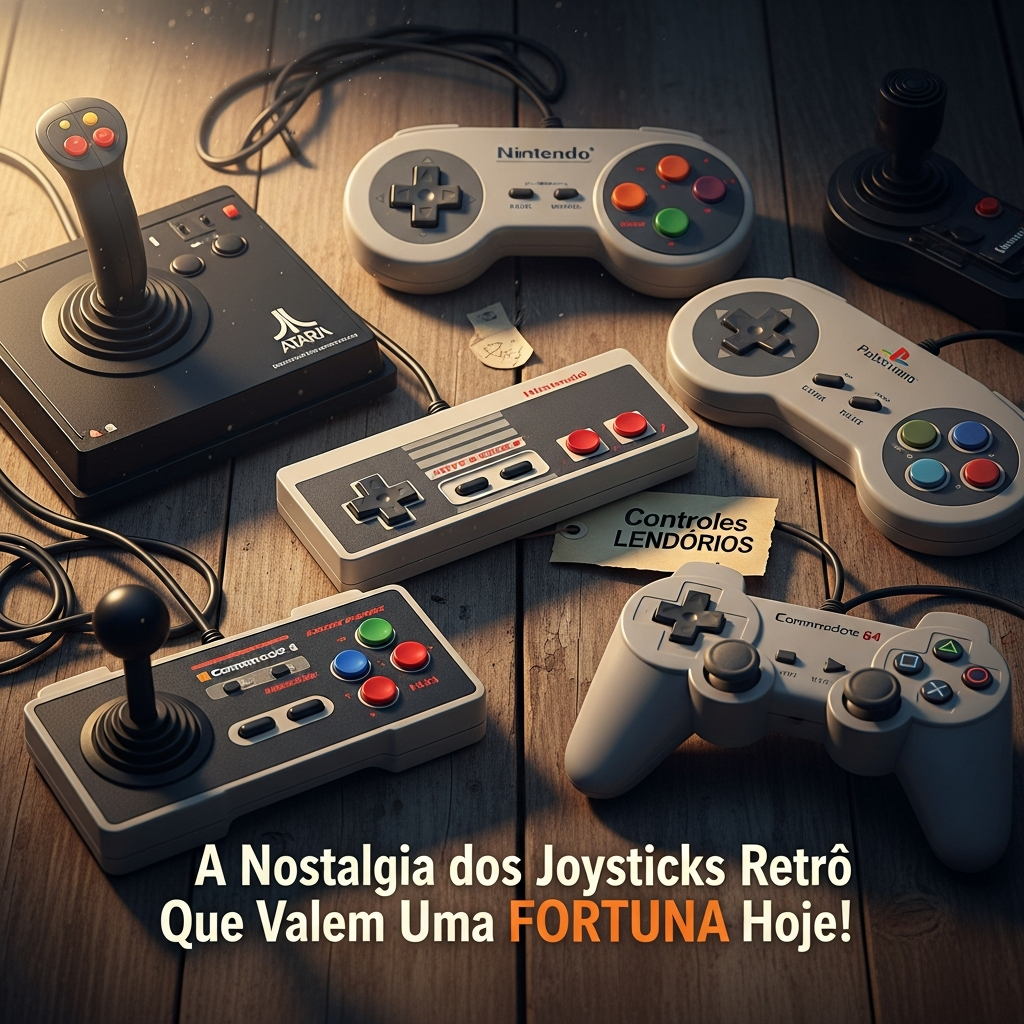 Controles Lendários: A Nostalgia Retro que Move Fortunas no Mercado de Colecionáveis