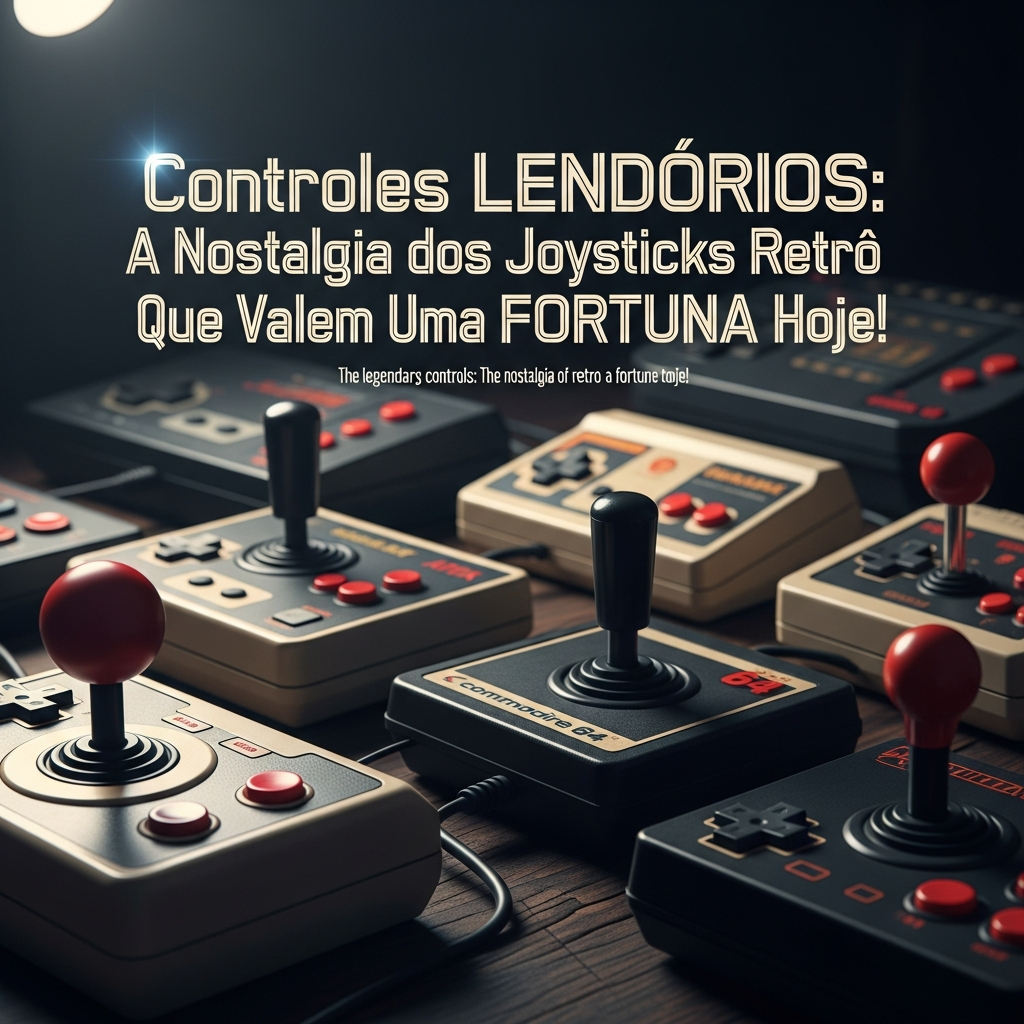 A Gênese dos Controles: Do Joystick Simplório à Complexidade Ergonômica