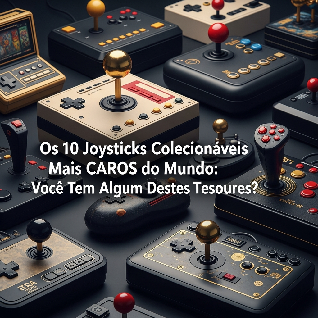 Os 10 Joysticks Colecionáveis Mais CAROS do Mundo: Tesouros Raros e Valuation no GuiaZAP