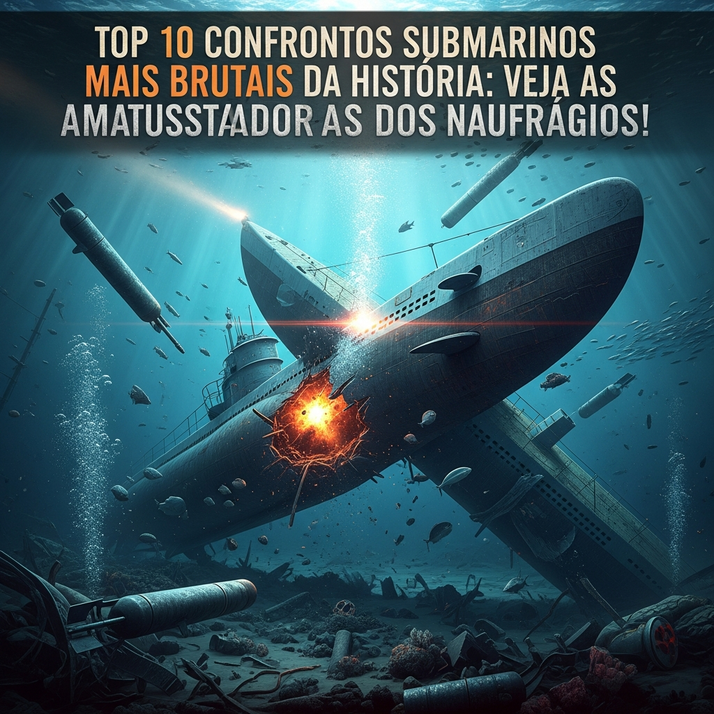 Top 10 Confrontos Submarinos Mais Brutais: Naufrágios Assustadores | GuiaZap