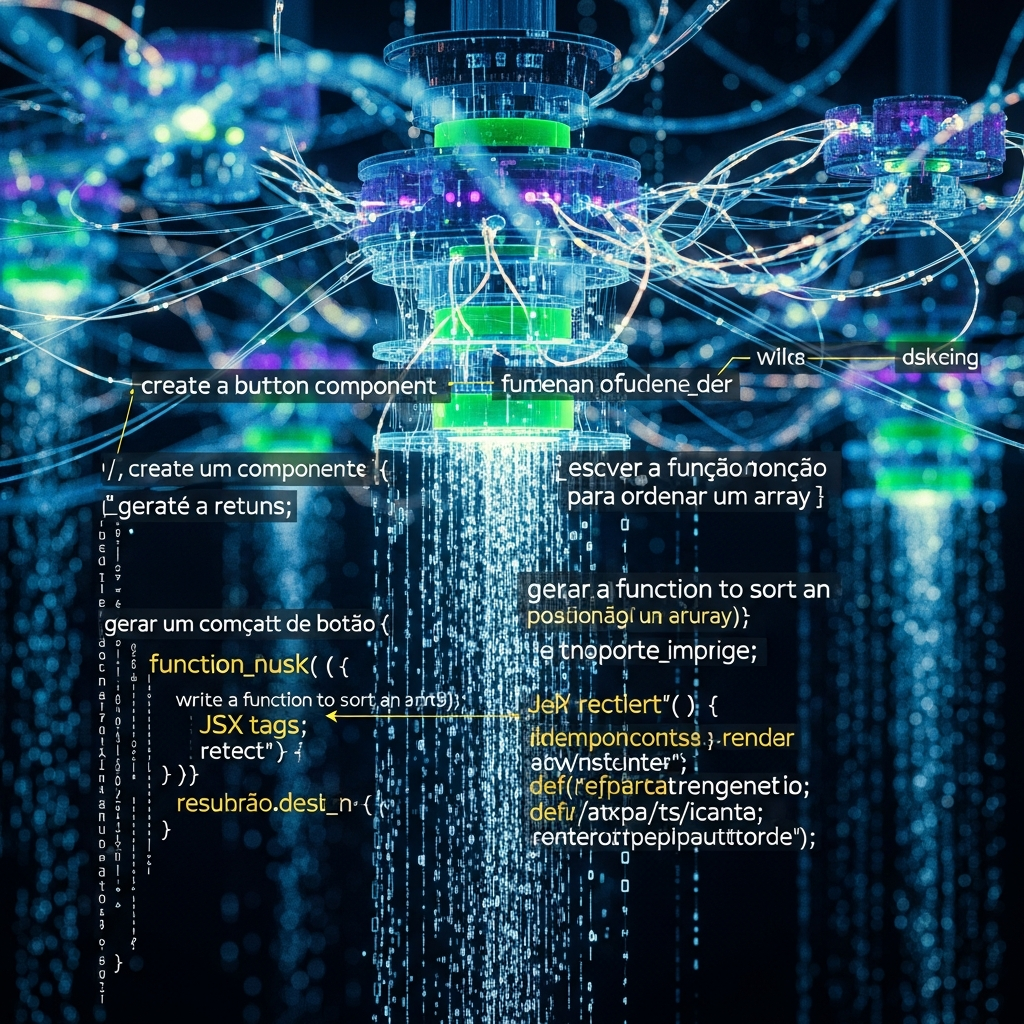A Arquitetura Oculta: Como os LLMs Decodificam a Intenção e Geram Código Semântico