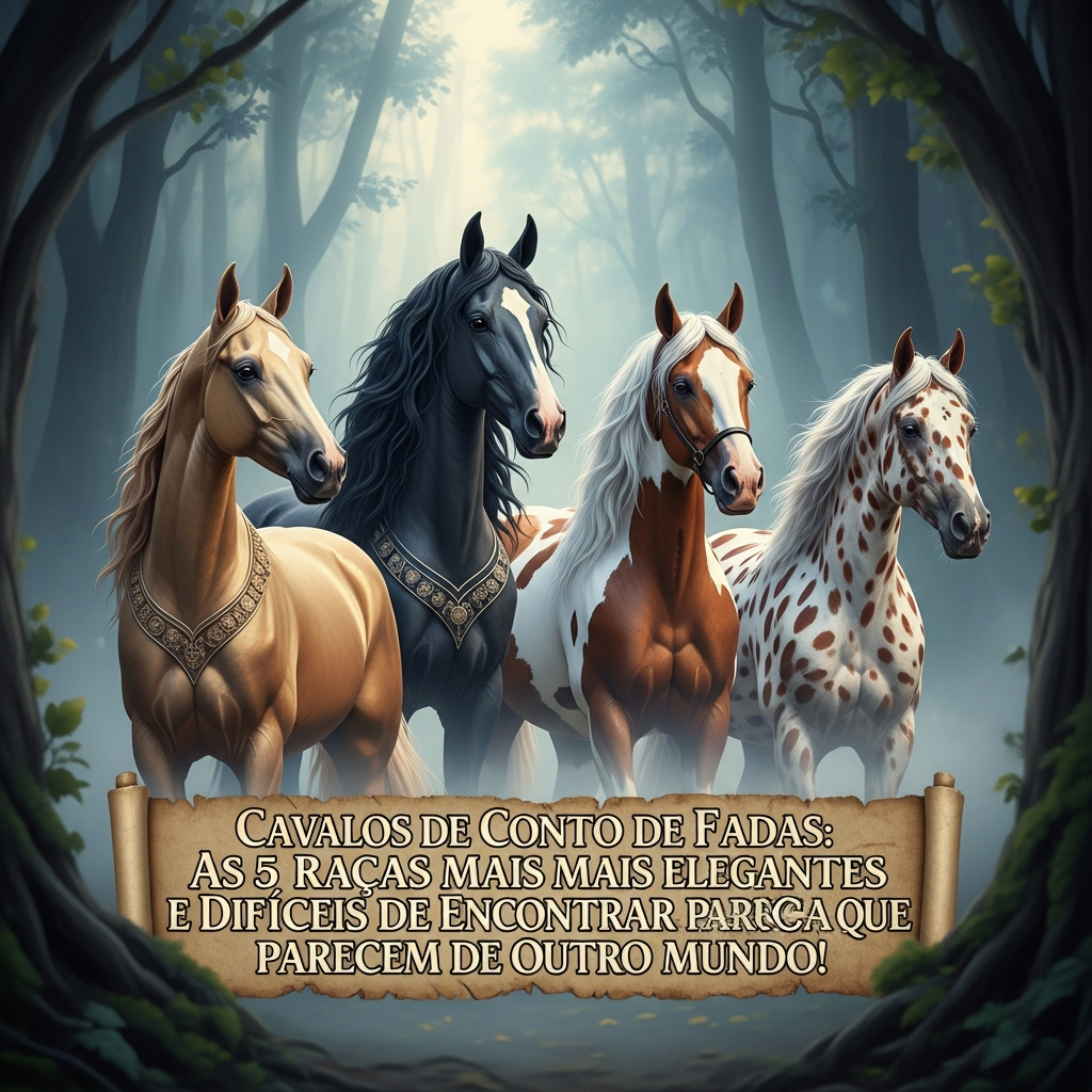 Cavalos de Conto de Fadas: As 5 Raças Mais Elegantes e Raras do Mundo que Encantam