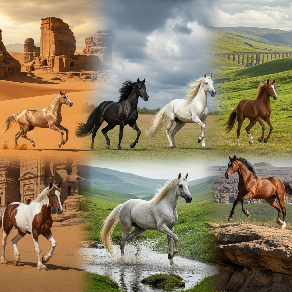 Puro Sangue Lusitano e Andaluz: A Herança Ibérica de Graciosidade e Força