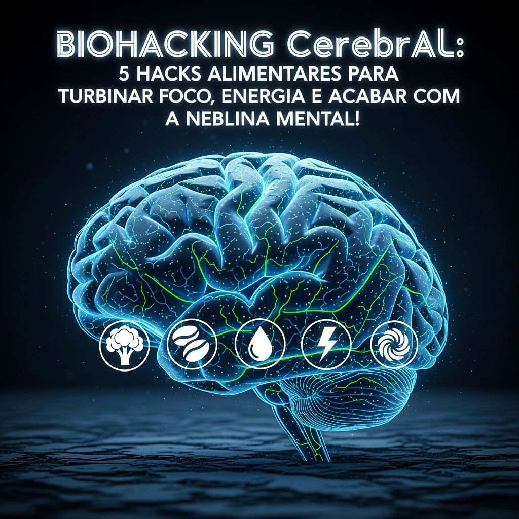 BIOHACKING Cerebral: Turbinando Foco, Energia e Eliminando a Neblina Mental com Hacks Alimentares Profundos