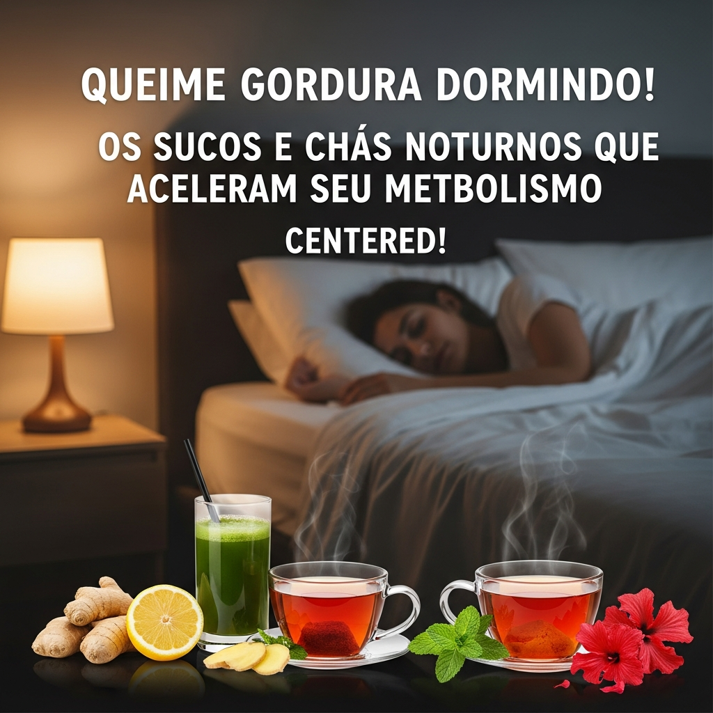 Queime Gordura Dormindo: Sucos e Chás Noturnos Para Acelerar o Metabolismo e Desinchar Naturalmente