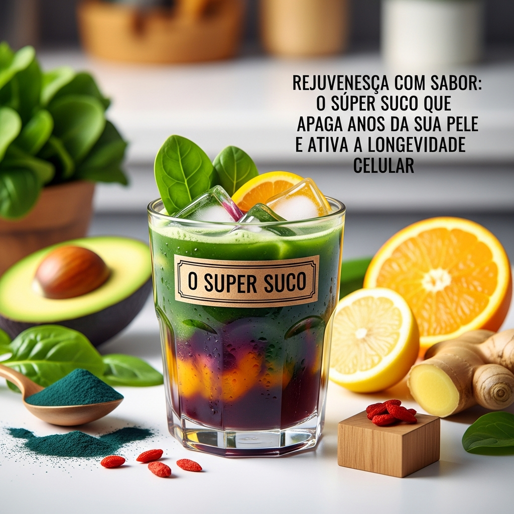 Rejuvenesça com Sabor: O Super Suco da Longevidade Celular para uma Pele Radiante